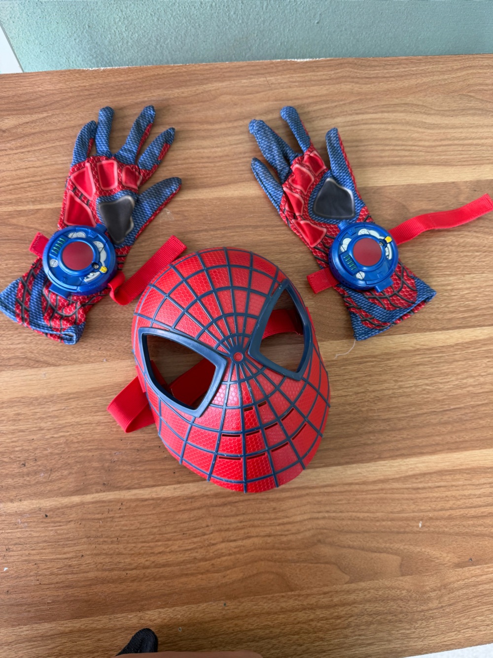 Marvel Red and Blue Spider-Man Mask and Web Shooter Glove Set